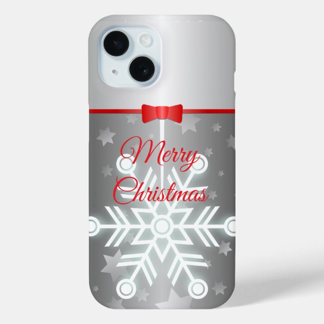 Étui iPhone / iPad Fancy Silver & Bow (Verso)