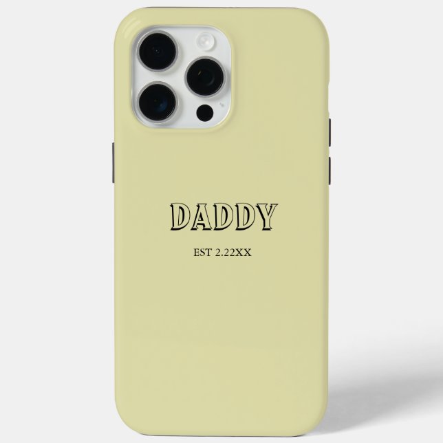 Étui iPhone / iPad Minimalist Daddy EST (Verso)