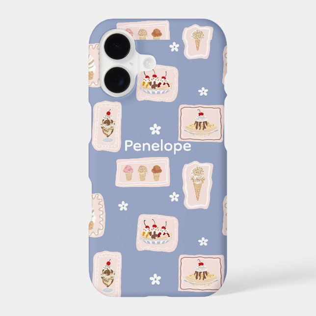 Étui iPhone / iPad timbres de glace (Verso)