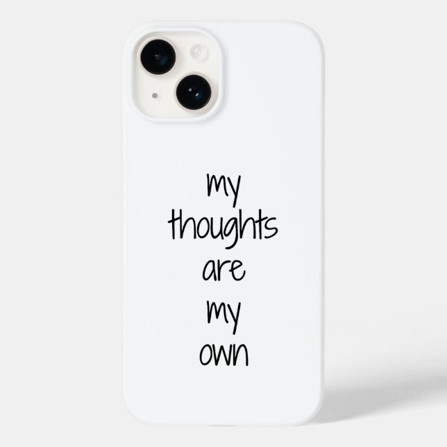 Étui iPhone Mes pensées (Verso)