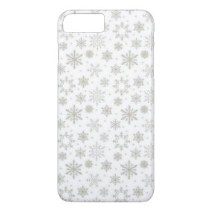 Étui iPhone motif Flocons de neige argentés
