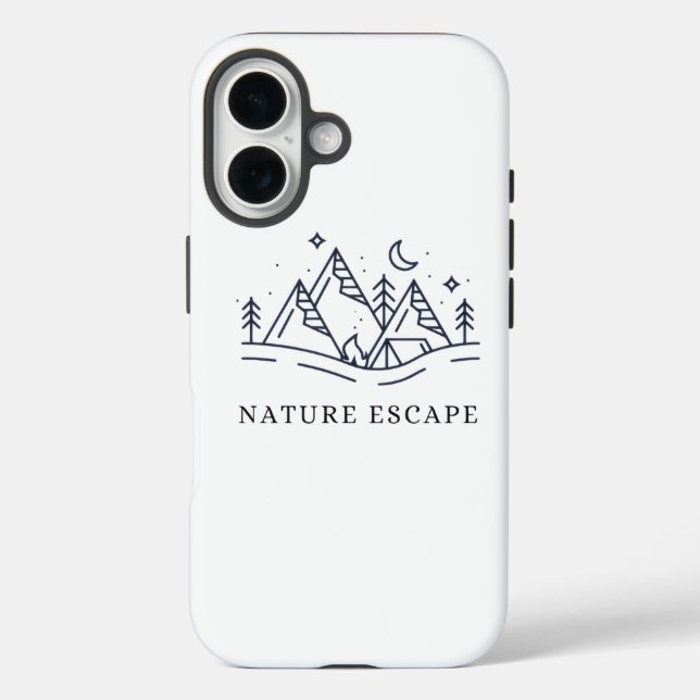 Étui iPhone Nature Escape Camping Montagne (Verso)