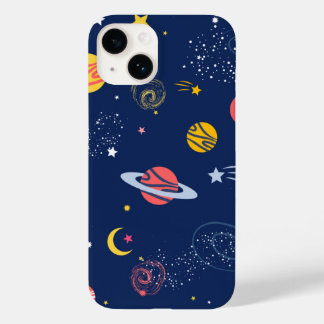 Étui iPhone Navy Fond Galaxie Cosmique