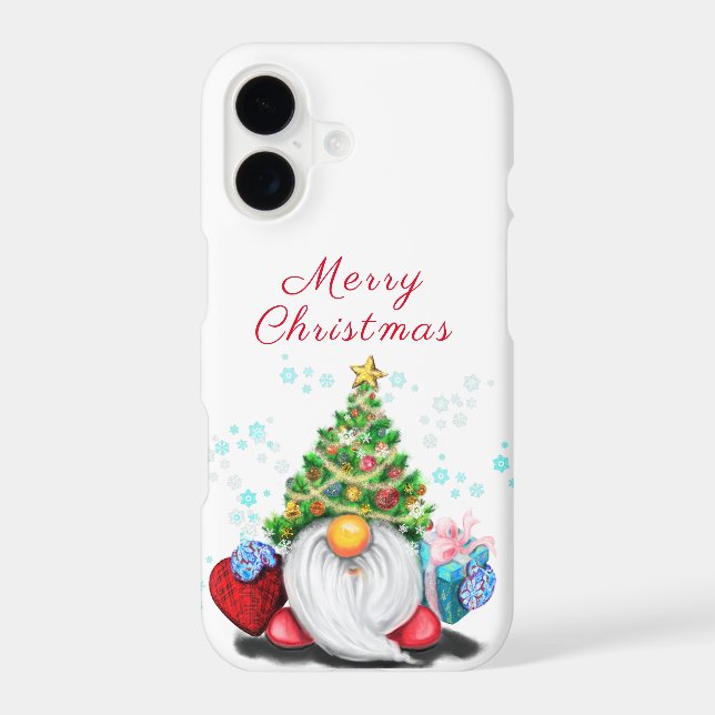 Étui iPhone Noël Gnome Mignon (Verso)