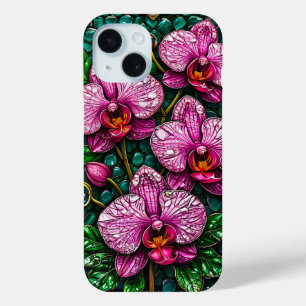 Étui iPhone Orchidées roses Art floral pour elle✨