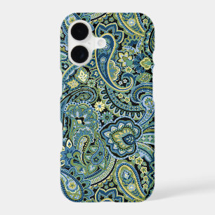 Étui iPhone Paisley vert forêt