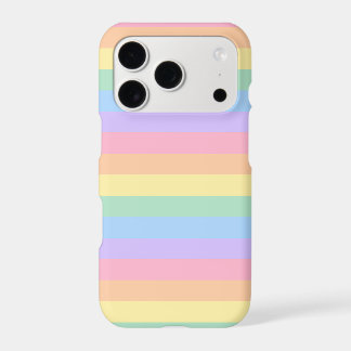 Étui iPhone Pastel Rainbow Stripe