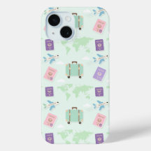 Étui iPhone Pastel Travel Accessories Doodle – Cou