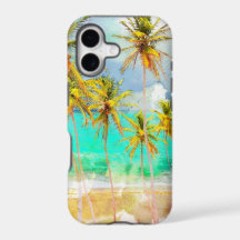 Étui iPhone personnalisé Plage tropicale Océan