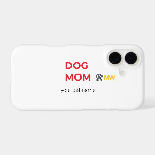 Étui iPhone pour maman de chien minimaliste person