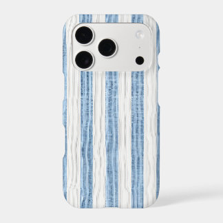 Étui iPhone rayure Seersucker bleu
