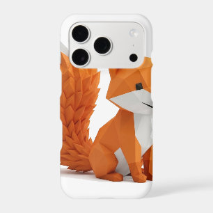 Étui iPhone Renard Low-Poly 3D