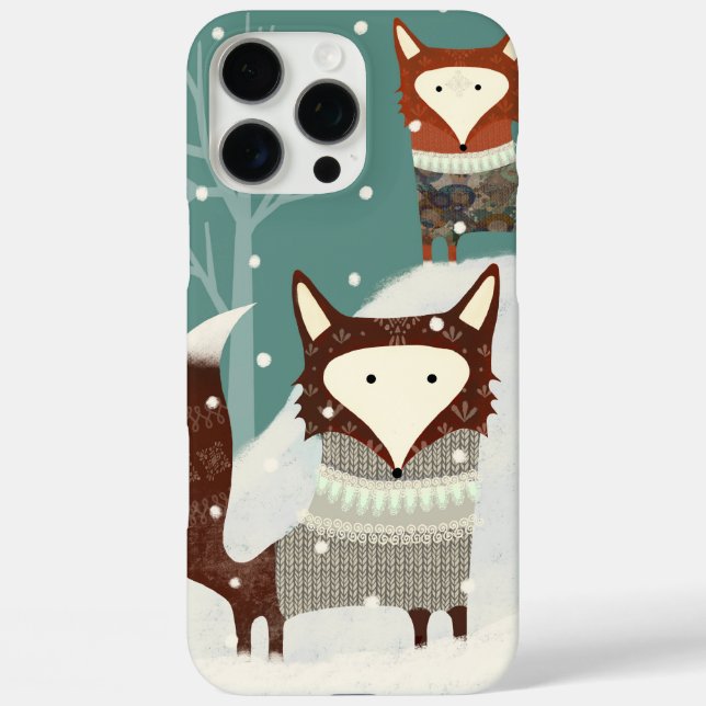 Étui iPhone Renards Mignons (Verso)