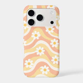 Étui iPhone Retro Groovy Daisy Wave