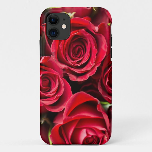 Étui iPhone robuste Roses Rouges (Dos)
