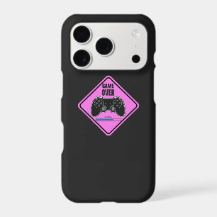 Étui iPhone rose Game Over
