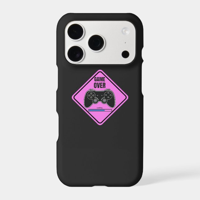 Étui iPhone rose Game Over (Verso)