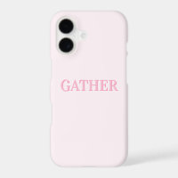 Étui iPhone Rose Minimaliste Gather