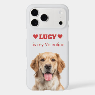 Étui iPhone Saint-Valentin avec photo de chien per