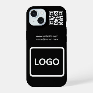Étui iPhone simple avec code QR de marque de comme