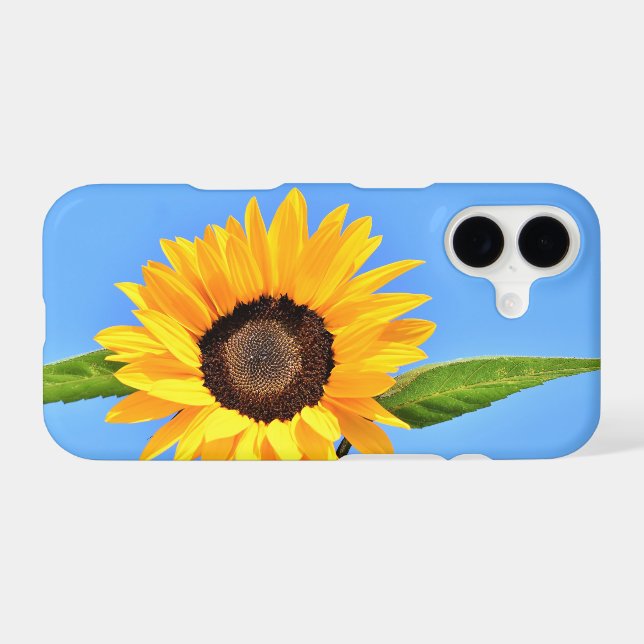 Étui iPhone Tournesol Jaune (Verso (Horizontal))
