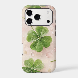 Étui iPhone Trèfle à Quatre Feuilles Chanceux