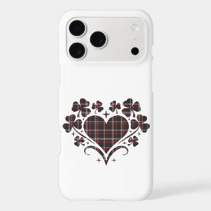 Étui iPhone Trèfle Noir à carreaux Shamrock en for