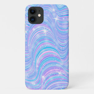 Étui iPhone Vagues Pastel Magiques Étincelantes