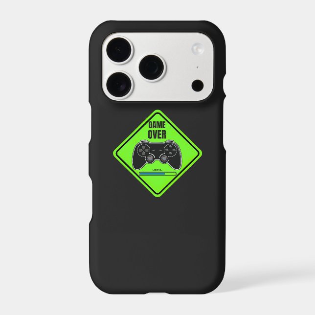 Étui iPhone vert Game Over (Verso)