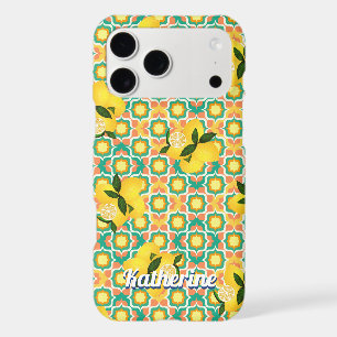 Étui iPhone vert orage méditerranéen au citron