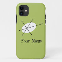 Étui iPhone vertical Dazzle Green 'Nom'