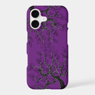 Étui iPhone Violet Arbre d'Art - Votre Couleur