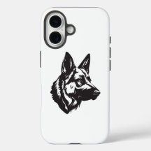 Étui iPhone visage de Berger Allemand