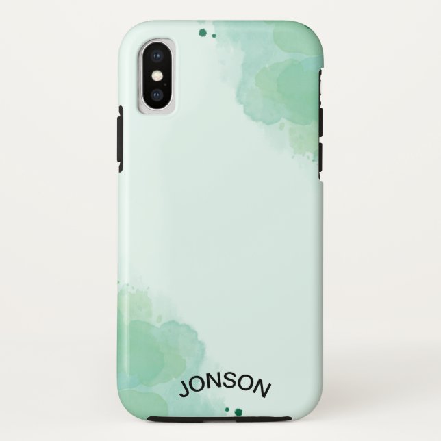 Étui iPhone X Case-Mate Tough couleur eau (Dos)