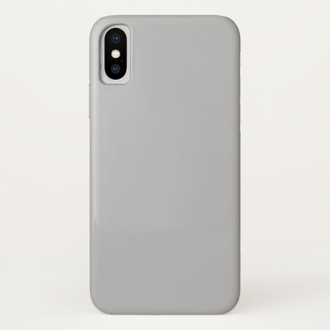 Étui iPhone X Gris Argent (Dos)