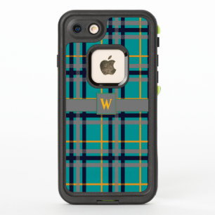 Étui Lifeproof à carreaux bleus et orange