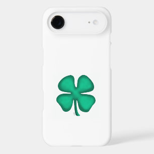 Étui Lucky 4 Leaf Irish Clover blanc pour iPhone 1