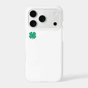 Étui Lucky 4 Leaf Irish Clover blanc pour iPhone 1