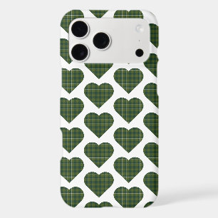 Étui mince pour iPhone à carreaux en forme de cœur