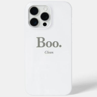 Étui minimaliste Boo Halloween pour iPhone 15 Pro 