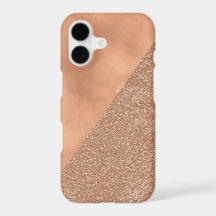 Étui moderne iPhone 7 en paillettes de feuille d'o