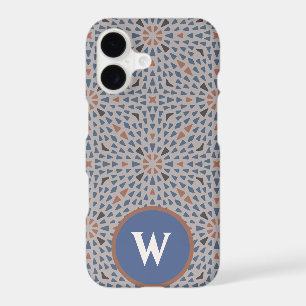 Étui Monogramme avec motif organique de couleur do