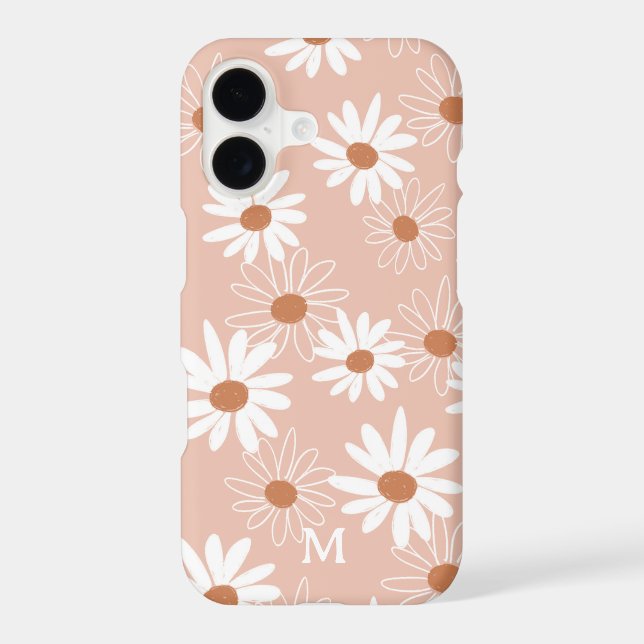 Étui Monogramme Fille Floral Fleurs iPho Case-Mate (Verso)