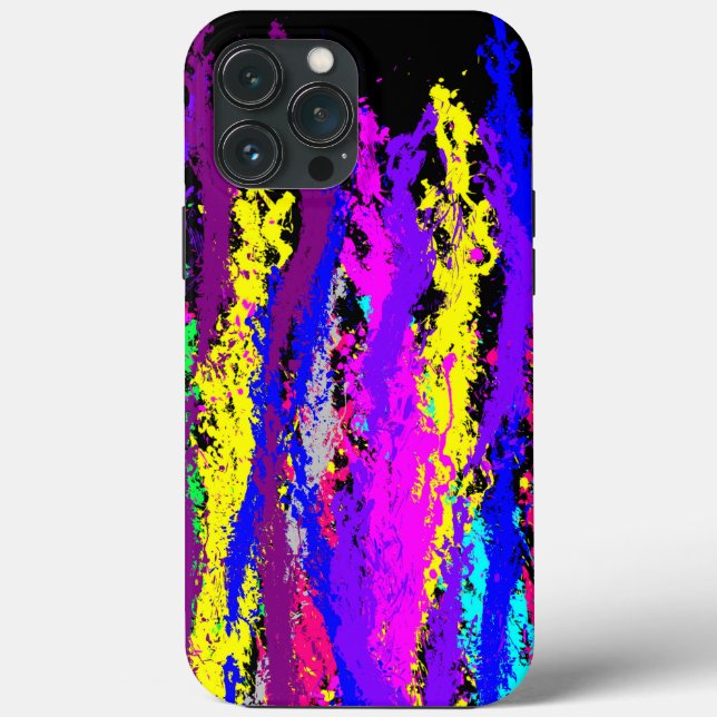 Étui Neon Paint Splatter Case-Mate pour iPhone (Verso)