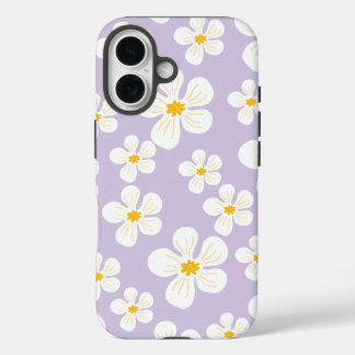 Étui Otterbox iPhone 16 motif Fleurs Blanches