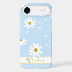 Étui personnalisé Case-Mate vert blanc marguerite