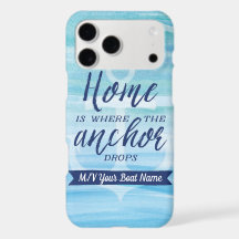 Étui personnalisé 'Home is Where the Anchor Drops'