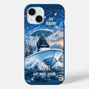Étui personnalisé pour iPhone 15 avec pêche d'hive