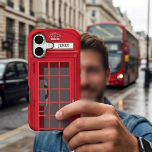 Étui personnalisé pour iPhone 17 Cabine Téléphoniq