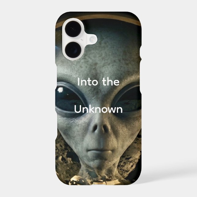 Étui PhonPhone Alien Gris Mystérieux en Tenue Spat (Verso)